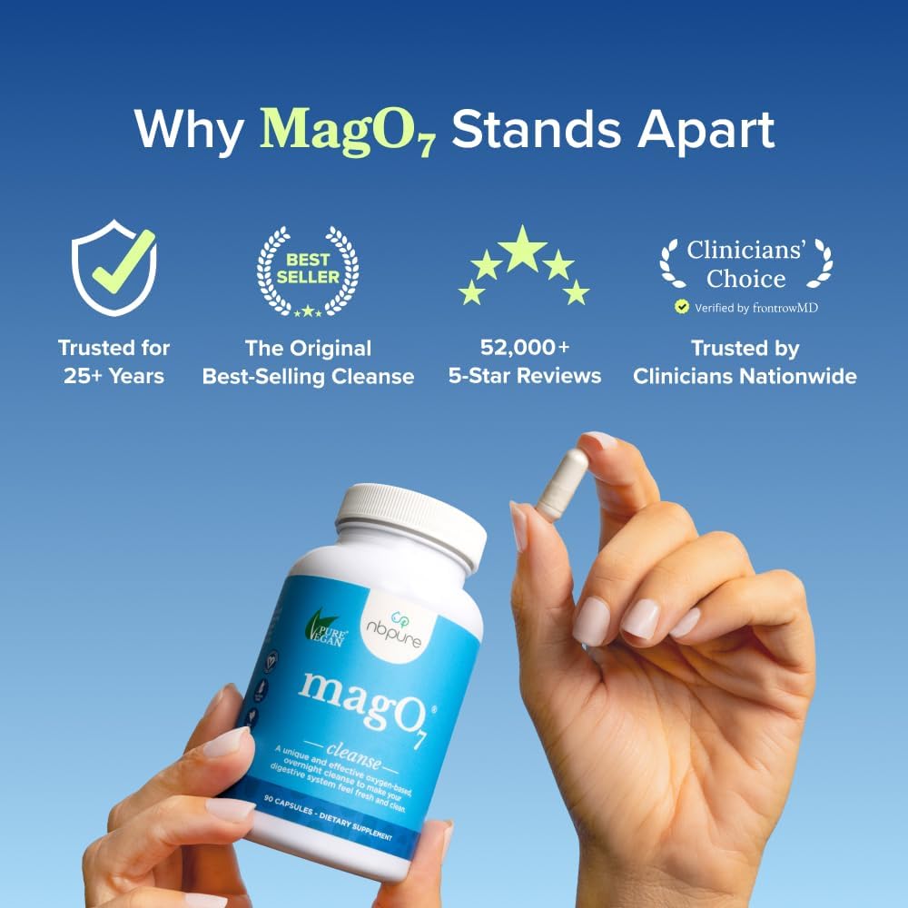 MagO7 - Natural Colon Cleanse & Detox - 180 Caps