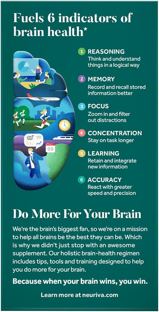 Schiff Neuriva Plus Fast-Acting Brain Performance Capsules - 30 Count