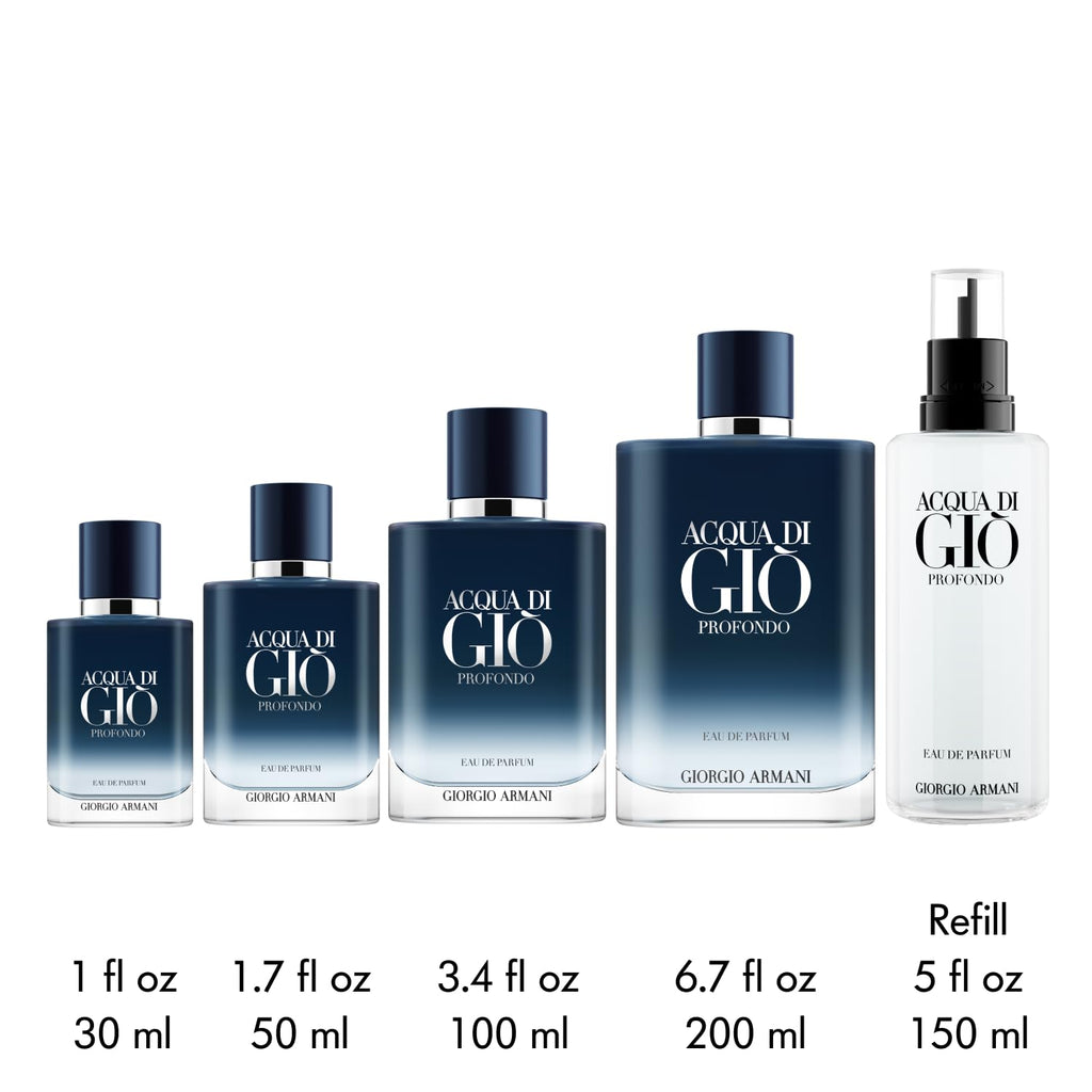 Acqua Di Gio Profondo by Giorgio Armani 3.4 oz Parfum Cologne for Men
