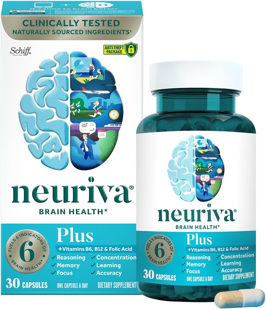 Schiff Neuriva Plus Fast-Acting Brain Performance Capsules - 30 Count