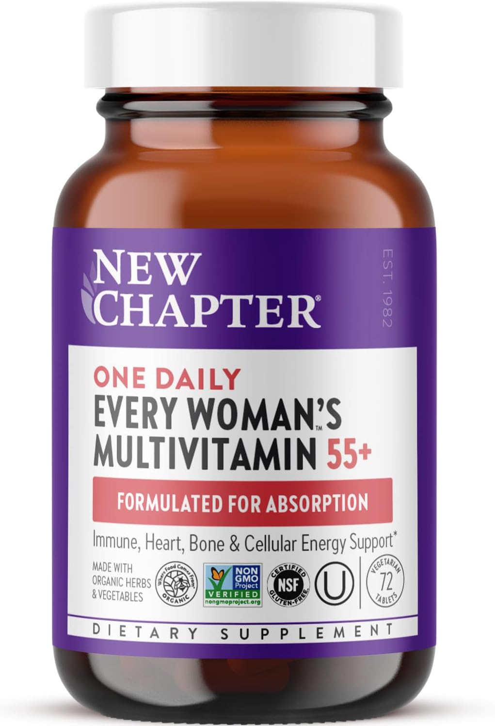 New Chapter Every Woman's One Daily Multivitamin 55+ 72 capsules