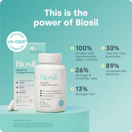 Biosil Collagen Generator with ch-OSA help generate collagen 120 Capsules