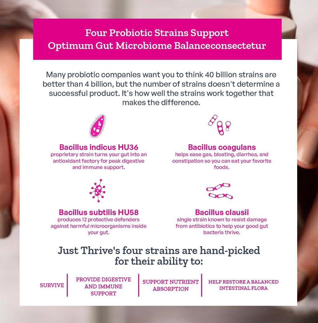 Just Thrive: Probiotic & Antioxidant 90 Veg Caps