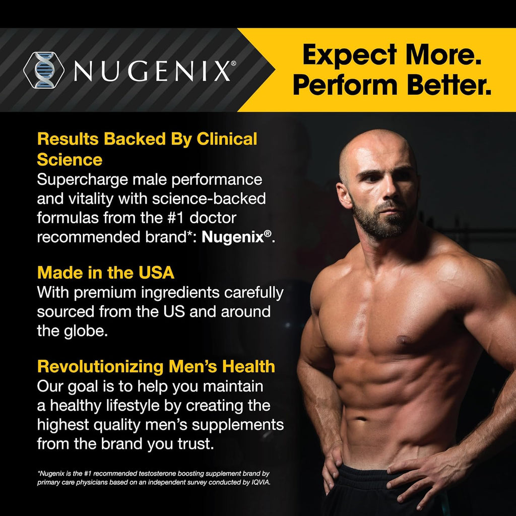 Nugenix Total-T Free And Total Testosterone Booster Supplement 90 Capsules