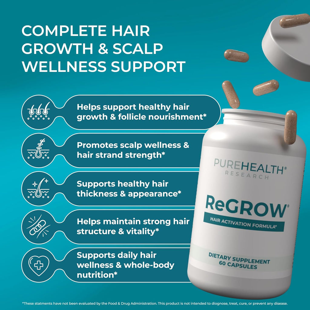 Regrow by Pure Health Research 30-day Supply 120 Caps