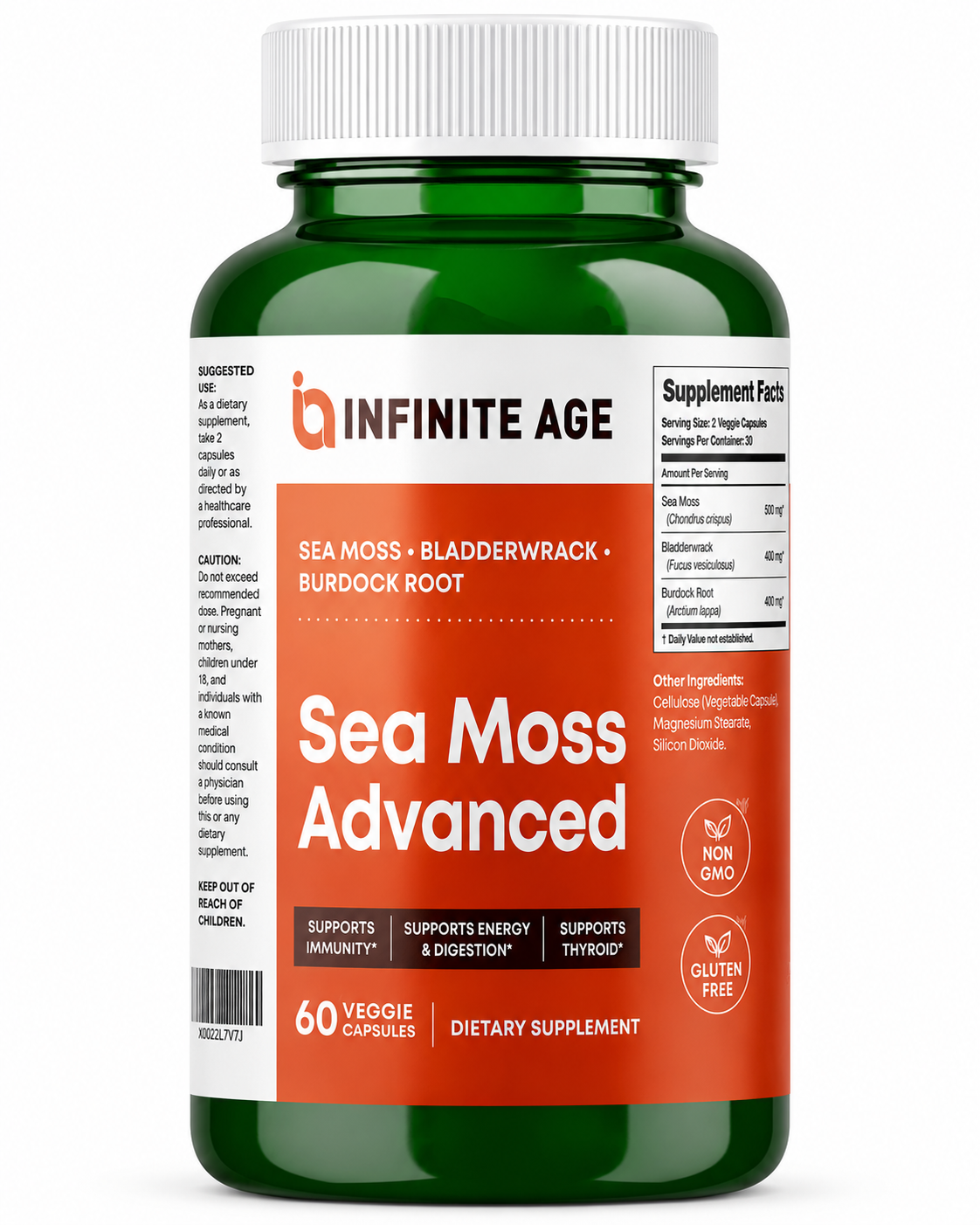 INFINITE AGE Sea Moss Advanced – Immunity, Energy & Thyroid Support Supplement