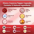 VivoNu Cayenne Pepper Softgels Supplement - 240 Capsules NEW FREE SHIP