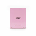 Chanel Chance perfume box on a gray surface